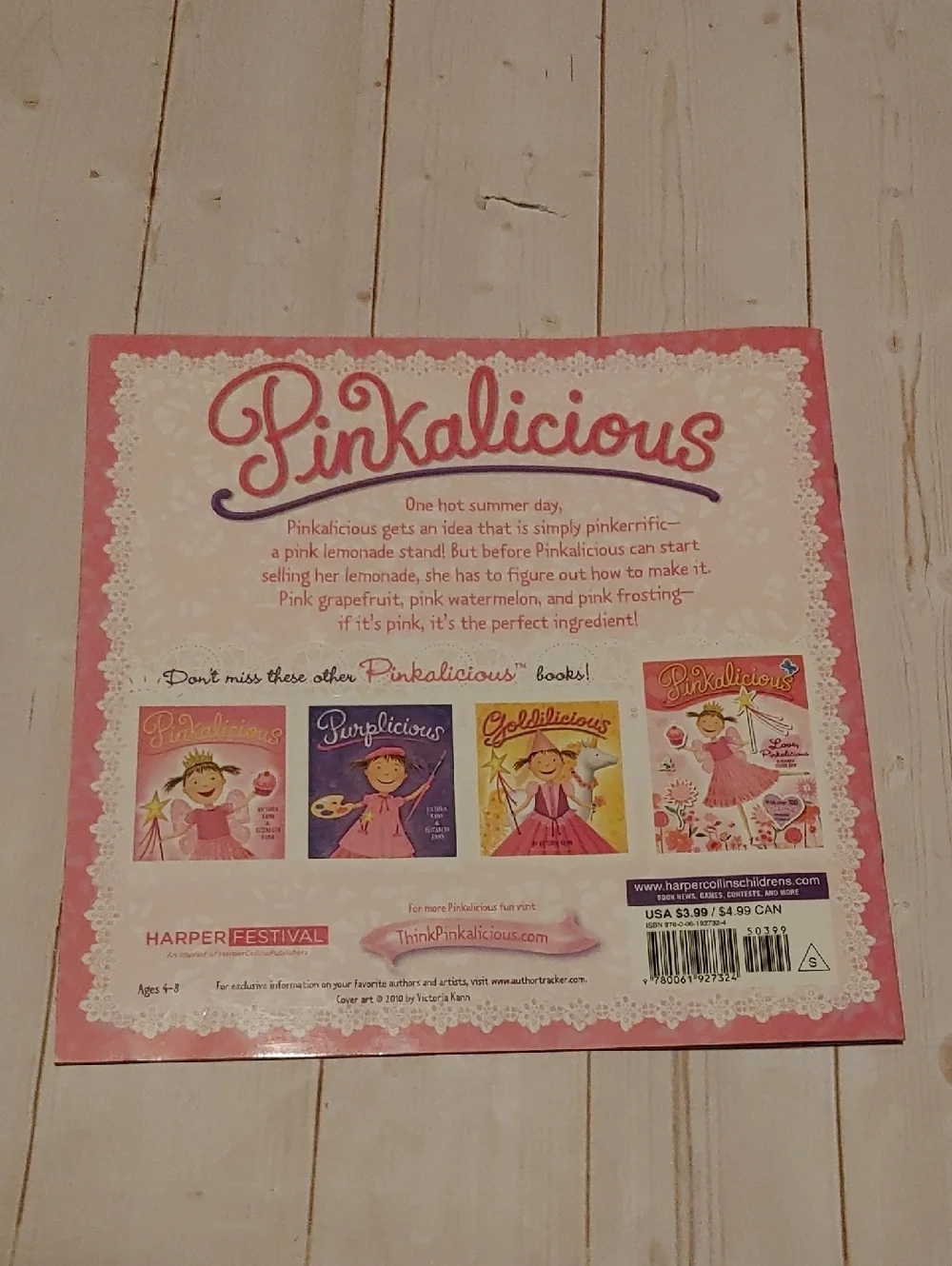 Pinkalicious And The Pink Drink Victoria Kann Easy Reader Book Learners - Picture 4 of 4